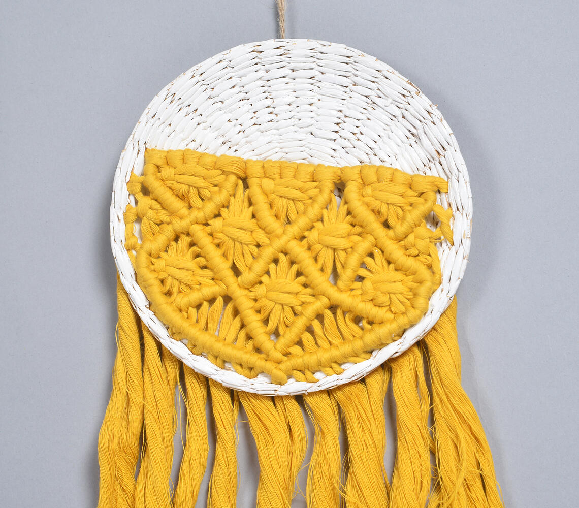 Sunshine Yellow Macrame Wall Hanging